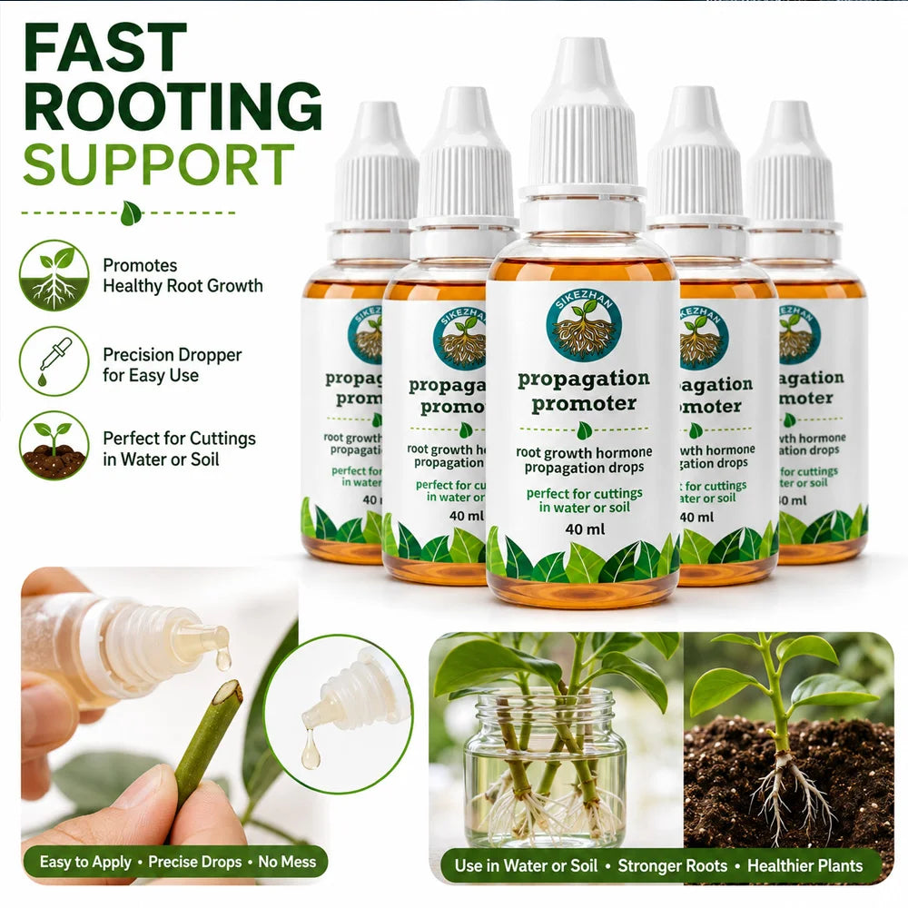 40ml Fast Plant Rooting Liquid Propagation Promoter Drops for Indoor Plants Stem Cuttings Water Soil Root Growth Enhancer