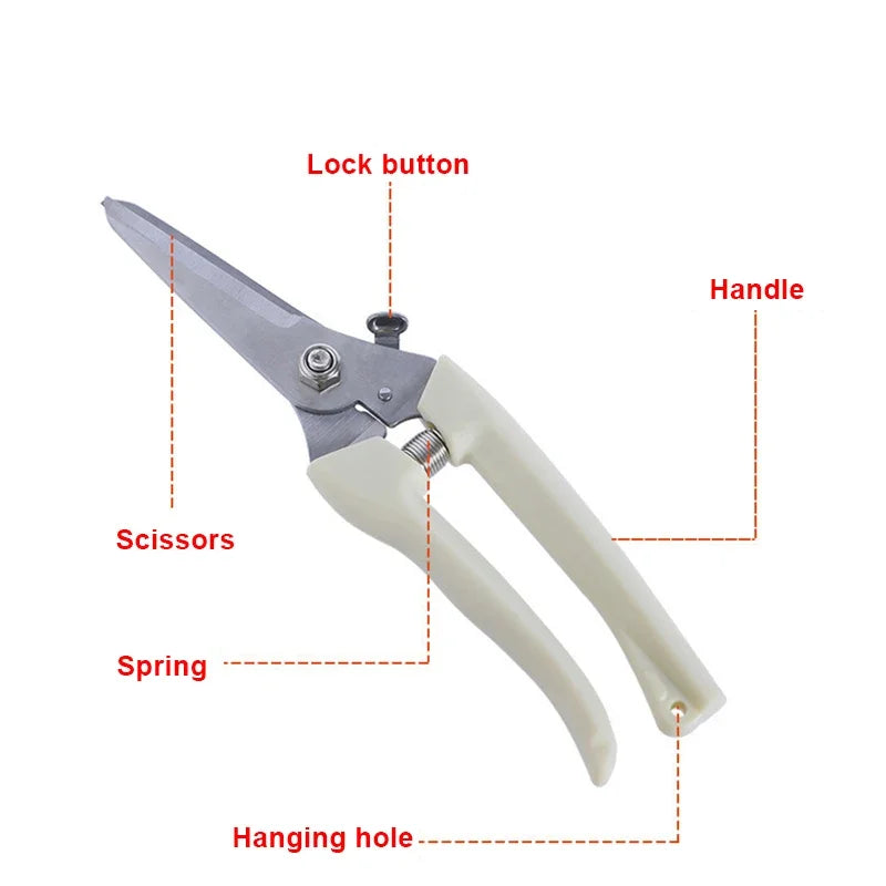 Pruning Knife Garden Scissors for Flower Fruit Tree Professional Garden Trimmer Scissors Hand Tools Gardening Pruning Scissors