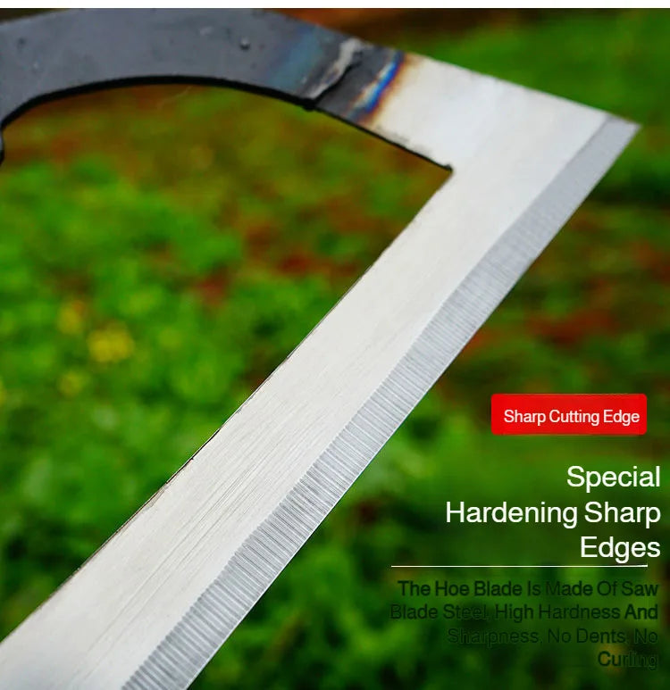 14-26CM Weeding Hoe Handheld Hollow Hoe Thickened Manganese Steel Agricultural Weeding Hoe for Planting Vegetable Garde