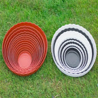5pcs, Thickened Plastic Planter Tray - Mobile Base With Drain Tray For Planter Pots.