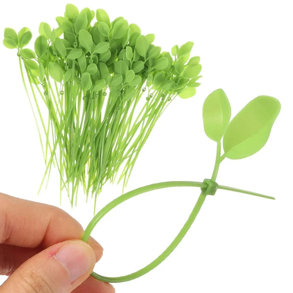 10pcs Plant Stabilizer Reusable Garden Zip Ties, Plant and Shrub Support, Fixed Straps, Adjustable Zipper, Cable Ties
