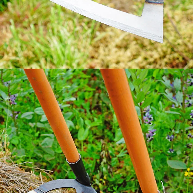 14-26CM Weeding Hoe Handheld Hollow Hoe Thickened Manganese Steel Agricultural Weeding Hoe for Planting Vegetable Garde
