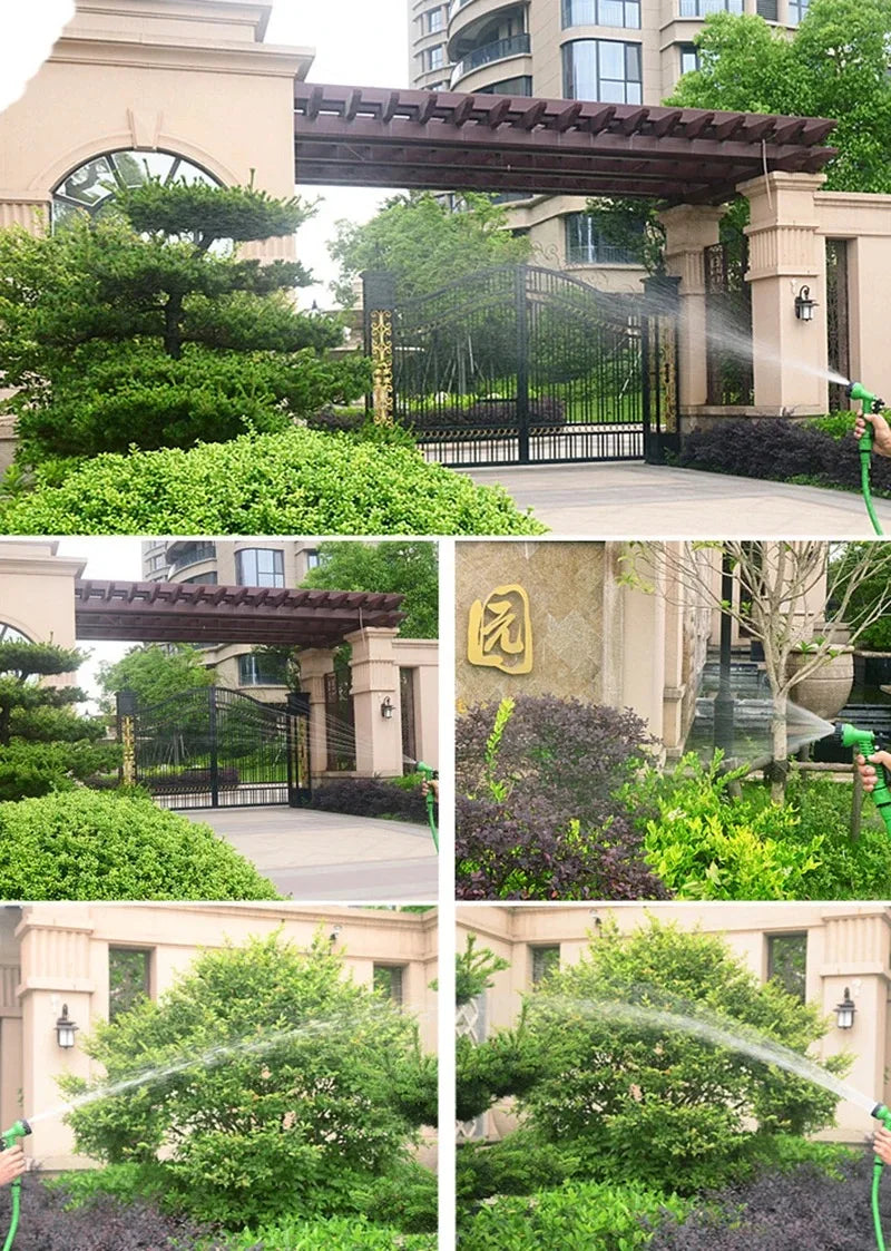 25FT-200FT Garden Hose Expandable Magic Water Pipes Home Garden Daily Watering Tools High-Pressure Car Wash Cleaning Water Gun