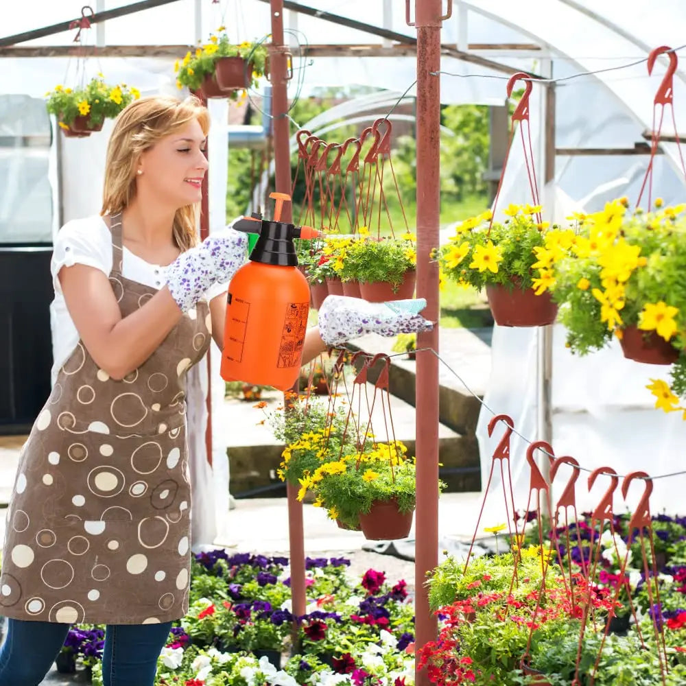 0.8/1.5/2/3L Garden Pressure Sprayer Portable Hand Pump Sprayer Watering Can with Adjust Nozzle for Garden Lawn, 2 Spray Mode