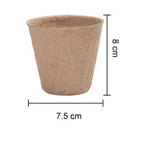 20-160PCS ﻿ 3.15 Inch Biodegradable Paper Pulp Seedling Starter Trays for Garden Planting Nursery Seed Germination Transplanting