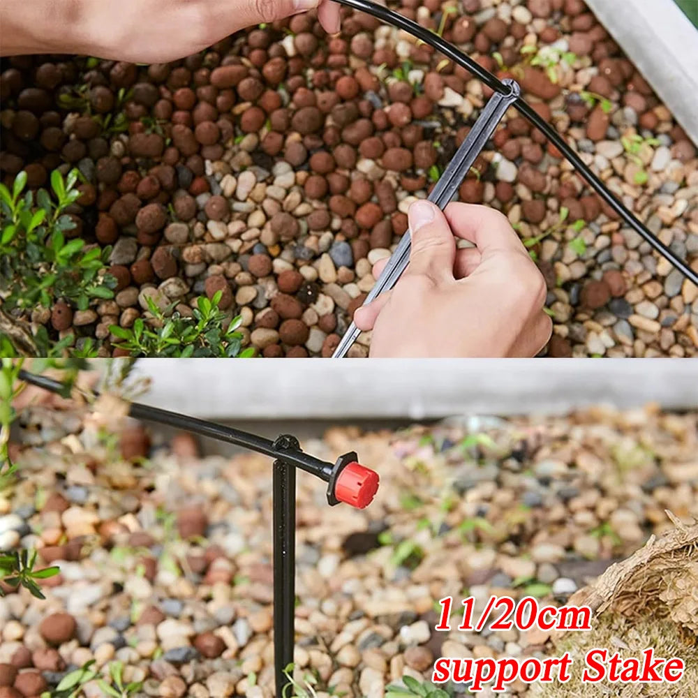 Drip Irrigation Hose Holder Stakes, 11 or 20 cm (4.3 or 7.9 in)