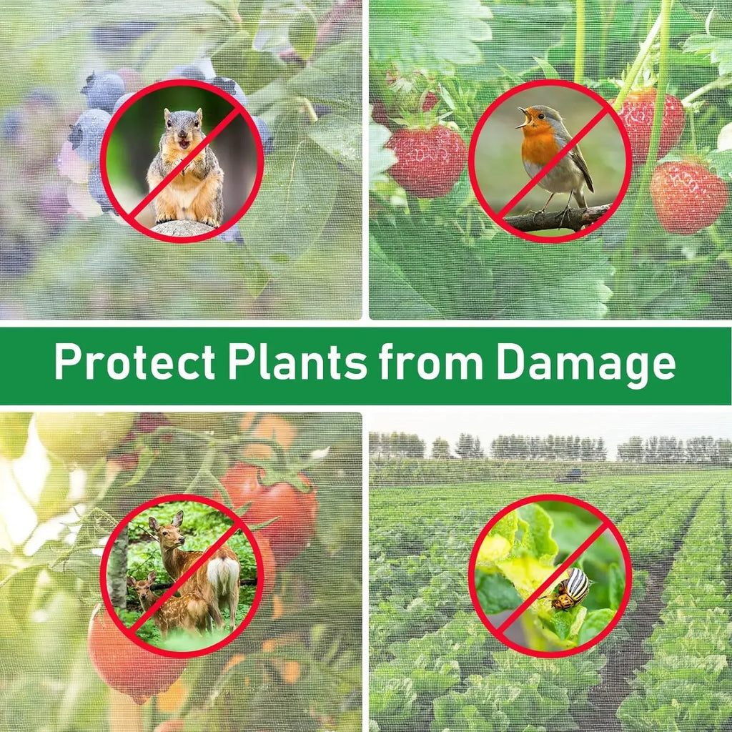 Garden Plant Insect Netting Vegetable, Flower and Fruit Care Cover Netting Pest Control Bird-proof 60 Mesh Protective Netting
