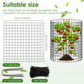 15Pcs Plants Protector Cages 35x35cm Mesh Plants Cage Covers with Ties and Pegs Rustproof Plants Cloche Garden Accessories
