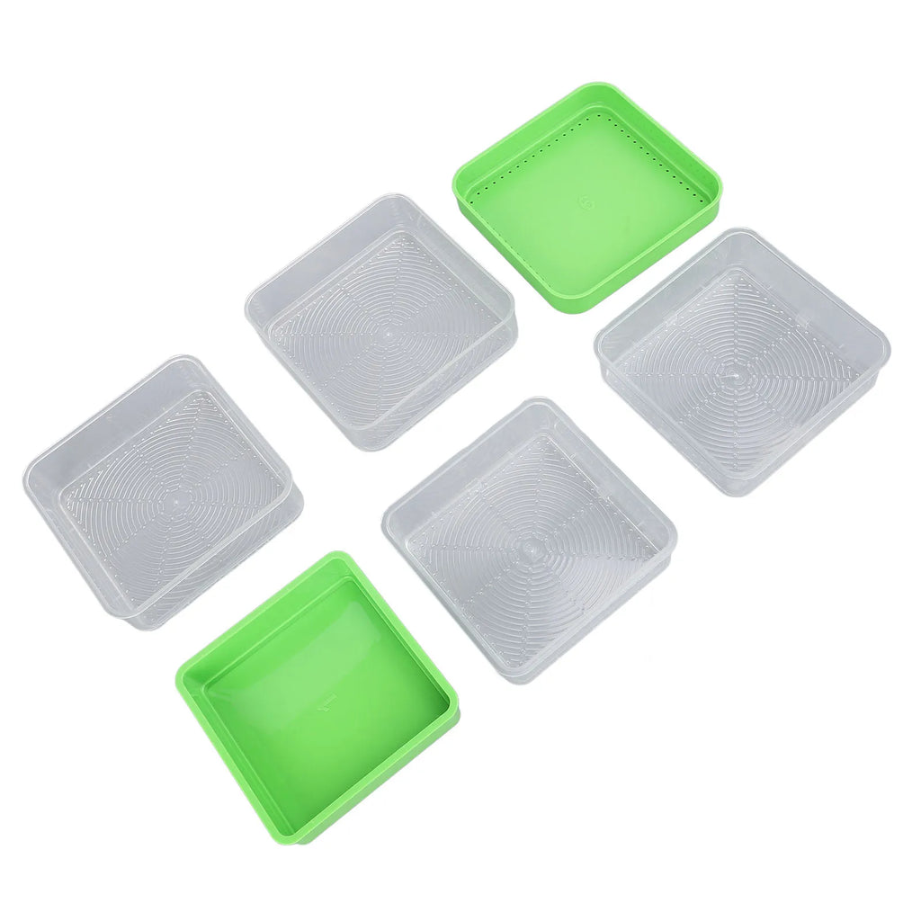 Stackable Sprouter Kit  Plant Grow Trays Easy To Observe Plastic Multipurpose Long Lifespan Space Saving for Bean Sprouts