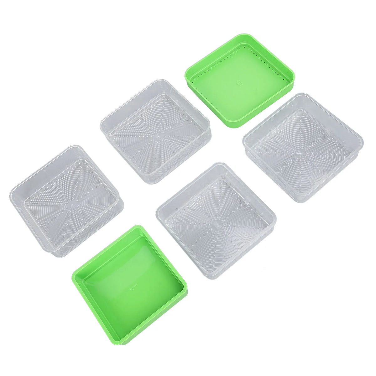 Stackable Sprouter Kit  Plant Grow Trays Easy To Observe Plastic Multipurpose Long Lifespan Space Saving for Bean Sprouts