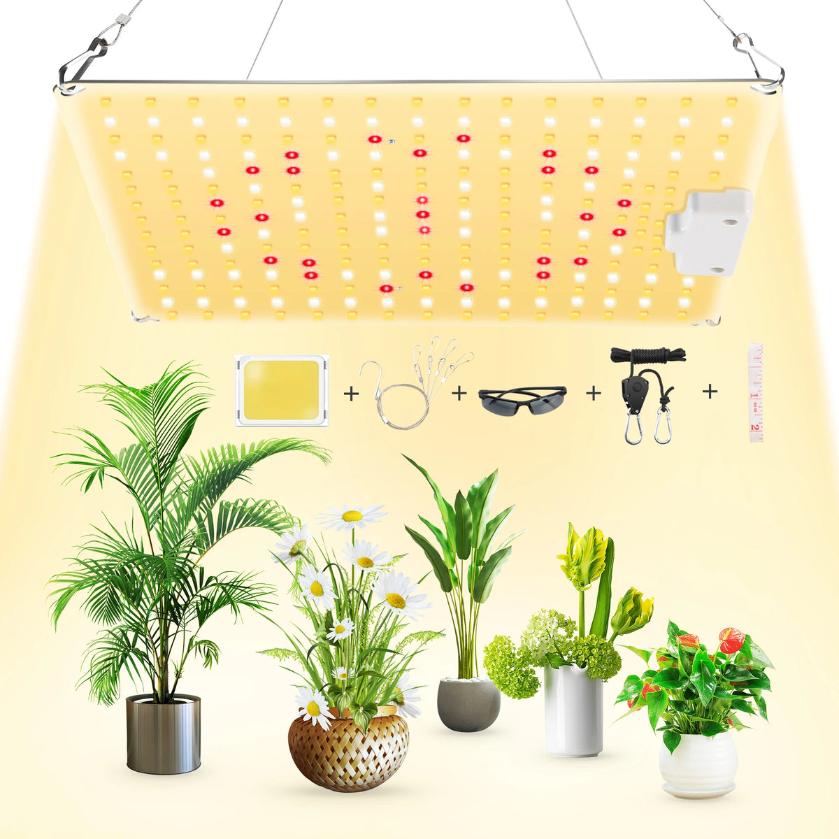 LED Grow Light 500W 600W 800W 1000W Diode Full Spectrum Silent Quantum Board Used for Greenhouse Tent Hydroponic Plant