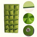 18-Pocket Vertical Garden Planter, Wall-Mounted Bag for Balcony/Patio. Grow Herbs & Vegetables Indoors/Outdoors. Space-Saving.