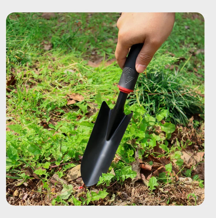 2 In 1 Heavy Duty Hoe Shovel Set Garden Tools for Digging Weeding Loosening Soil Ideal for Balcony Planting Vegetable Flower Gar