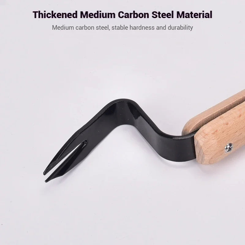 Effortless Weed Removal Tool - T TOVIA Handheld Dandelion Puller & Garden Fork, Durable Metal Construction for Lawn Care