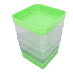 Stackable Sprouter Kit  Plant Grow Trays Easy To Observe Plastic Multipurpose Long Lifespan Space Saving for Bean Sprouts