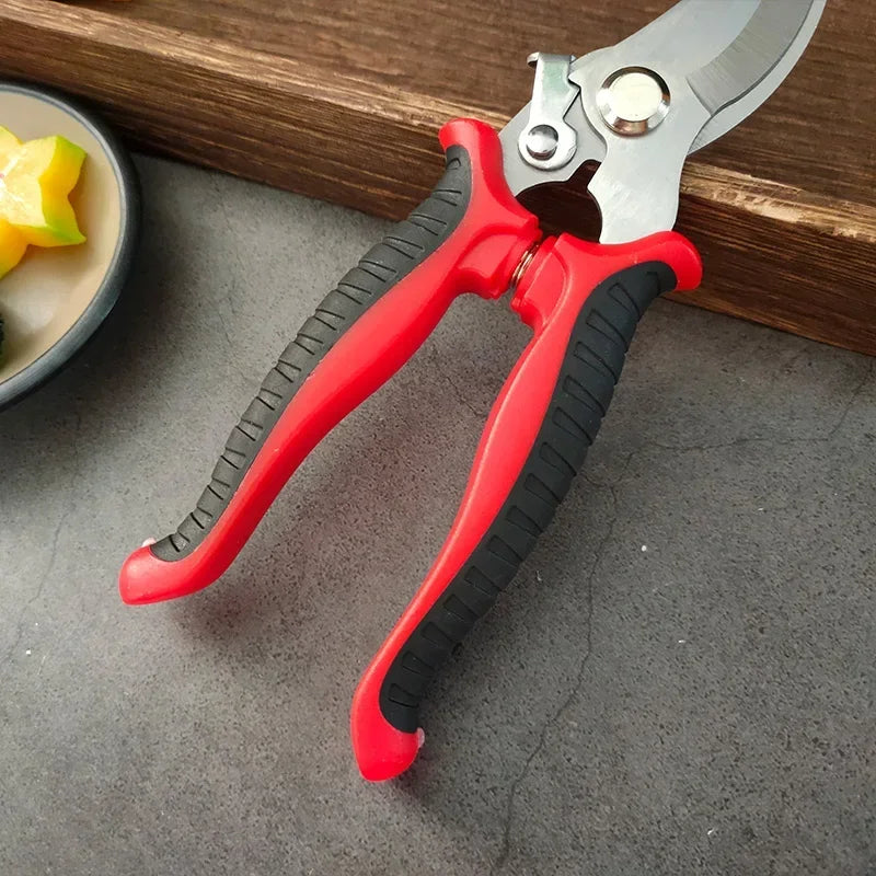 Pruning Shears Garden Scissors Sharp Blade One-handed Pruning Shears Trees Flower Trimmers Secateurs Garden Beak Scissors Pruner