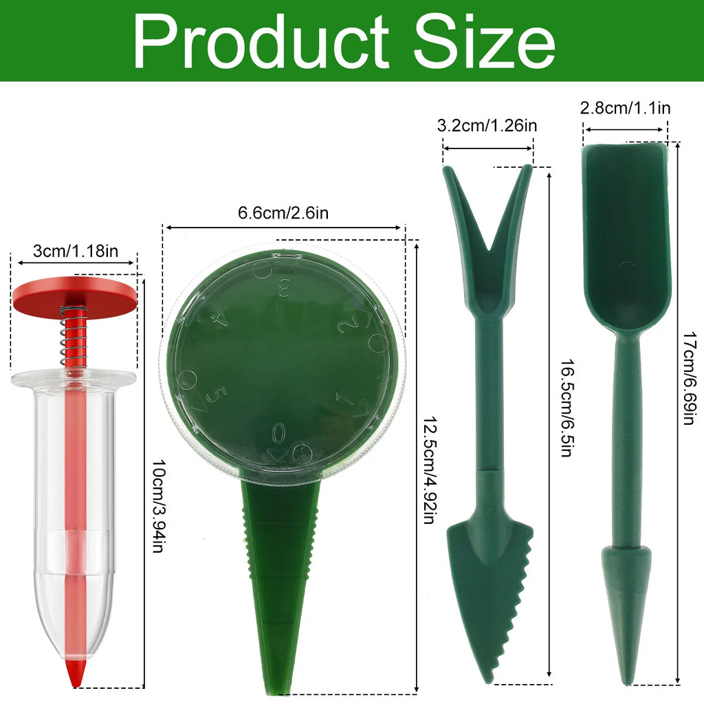 Adjustable Seed Distributor - An Easy-to-Use Manual Seeder Suitable for All Seeds, An Ideal Garden and Lawn Care Tool, and A See