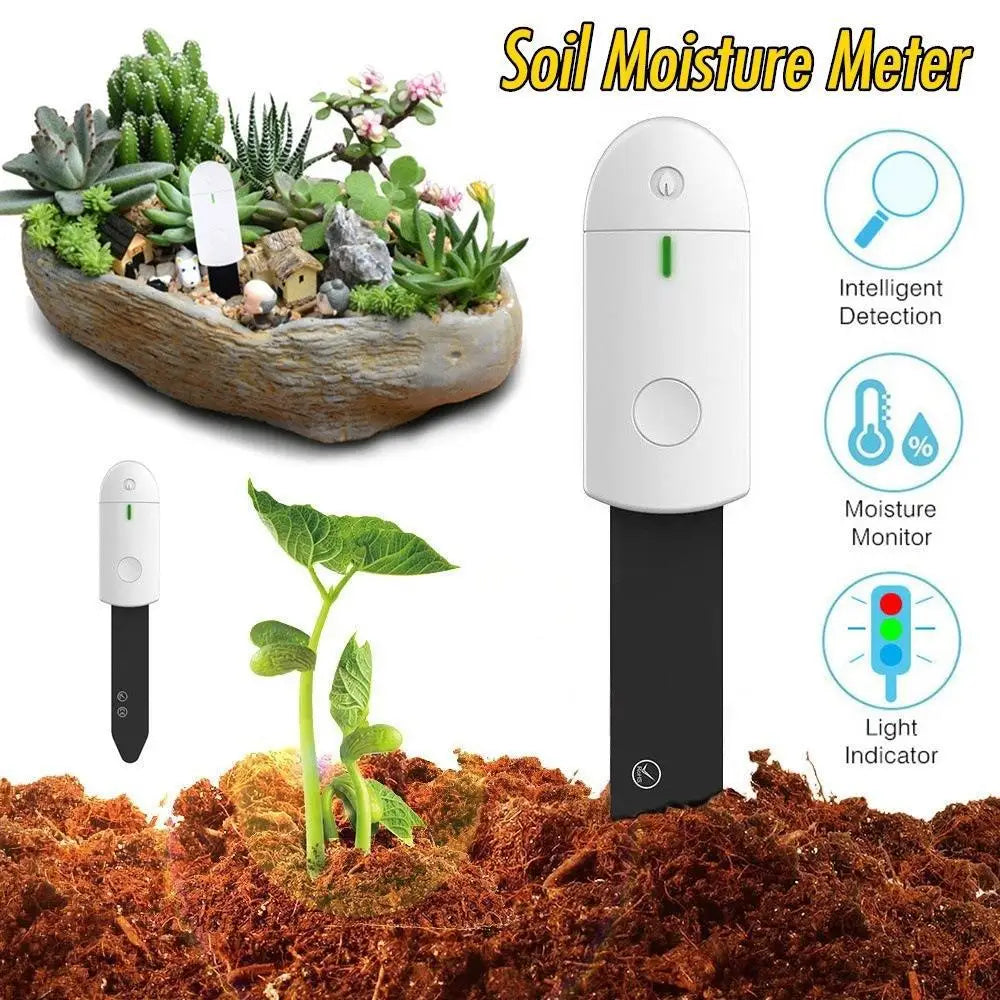 Soil Moisture Meter High Precision Hygrometer Sensor Monitor Indoor Outdoor Garden Plants Care Planting Humidity Test Tool
