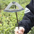 Hollow Weeding Hoe Handheld Weeding Rake Manganese Steel Quenched Garden Hoe for Weeding Planting Digging, Heavy Duty Agricultur