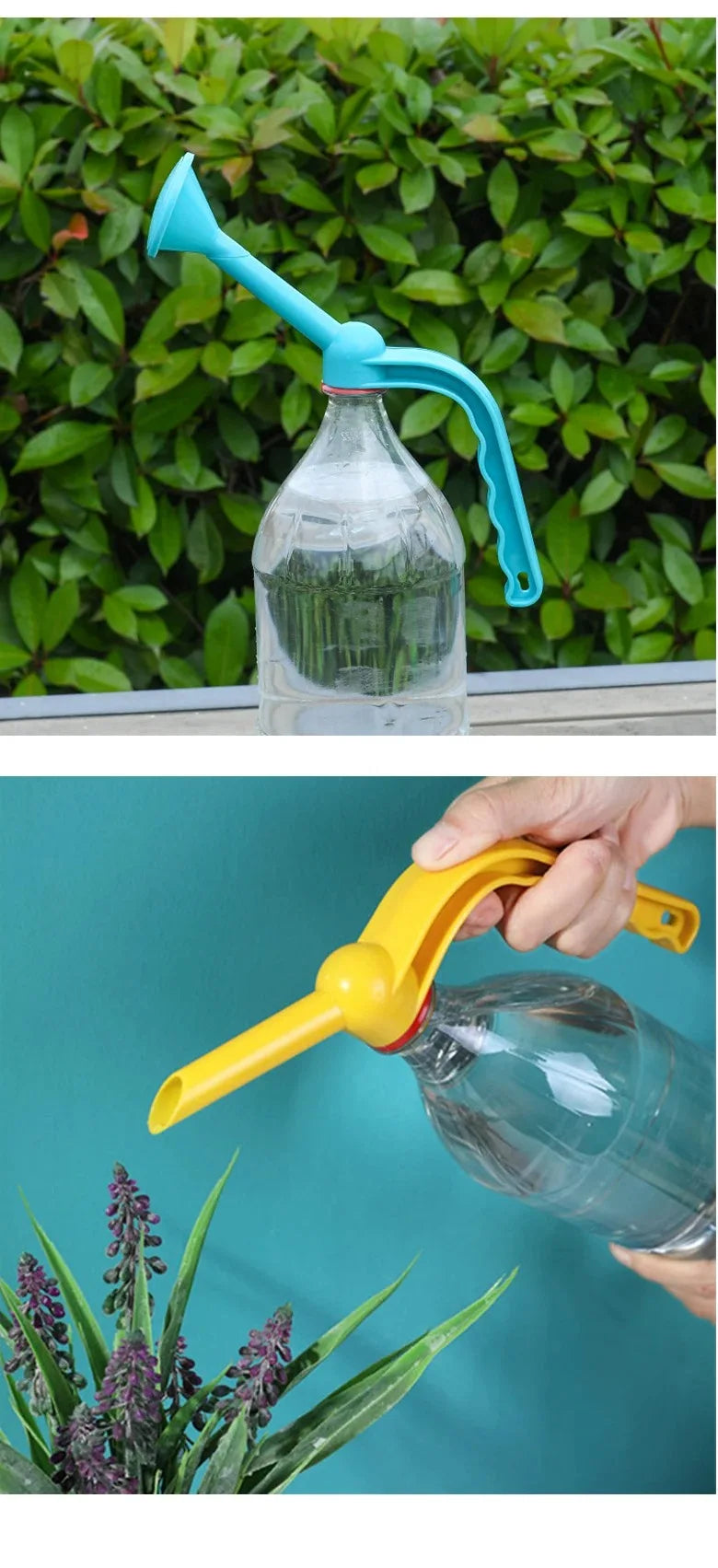 Gardening Plant Watering Handheld Dual-Purpose Water Spray Bottle Water Can Top Waterers Shower Seedling Irrigation