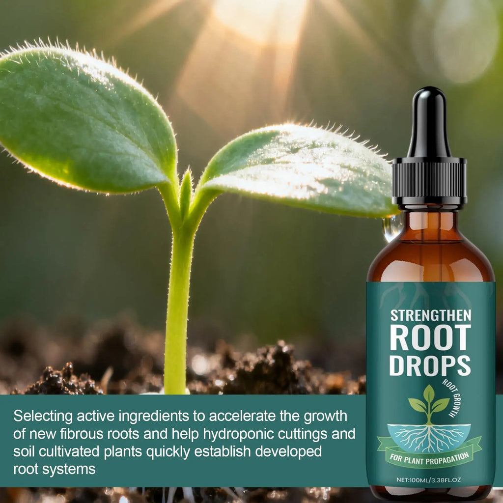 Root Drops for Propagation Rooting Liquid Fertilizer Supplement 100ml Root Booster for Plants Indoor Gardening Outdoor Gardening