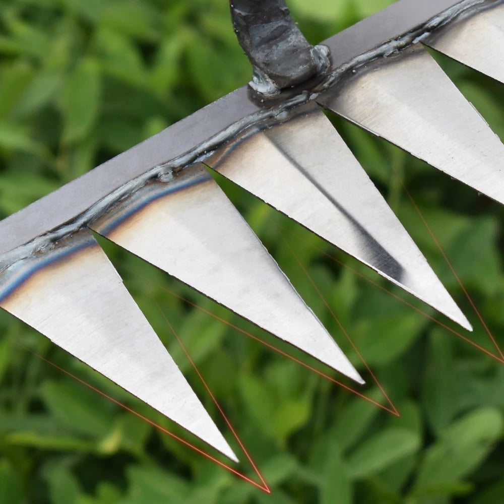 4/5/6/7 Teeth Weeding Hoe Rake Farm Tool Weeding Scarifier Artifact Agricultural Garden Tool Hoe Farm Growing Weeding Tools