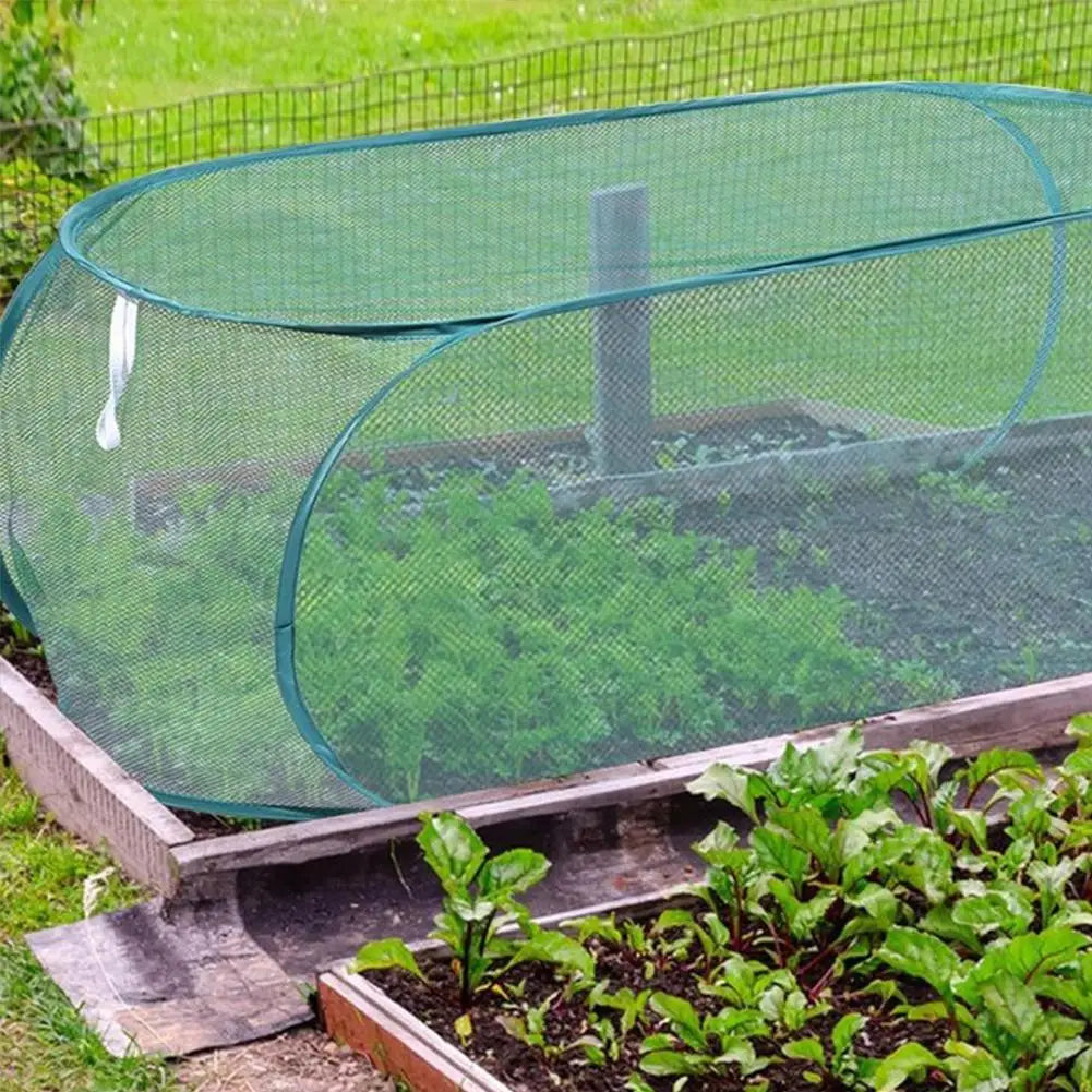 Breathable Garden Plant Shade Net Dome Cover Foldable Insect Bird Barrier Netting Protector For Vegetable Seedling Protection