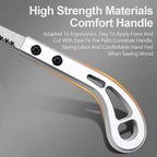 HandSaw, Gardening Saw, SK5 Steel Blade, Wooden Handle, Carpentry Saw, 365 mm, Ideal for Cutting Curved Wall Panels