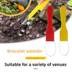 1PCS Hand Loop Weeder Stainless Steel Garden Weeder Puller Easy Effort Saving Weed Removal Non Slip Grip Lawn Yard Weeding Tool