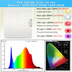 LED Grow Light 500W 600W 800W 1000W Diode Full Spectrum Silent Quantum Board Used for Greenhouse Tent Hydroponic Plant