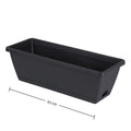 Rectangle Plant Containers Decors With Drainage Holes Flower Pot Plant Pot Window Box Planter For Outdoor Garden Home