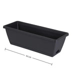 Rectangle Plant Containers Decors With Drainage Holes Flower Pot Plant Pot Window Box Planter For Outdoor Garden Home