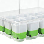 Seedling Starter Tray Indoor Garden Greenhouse Growth Potting with Cover Adjustable Humidity Germination Box Gardening Supplies