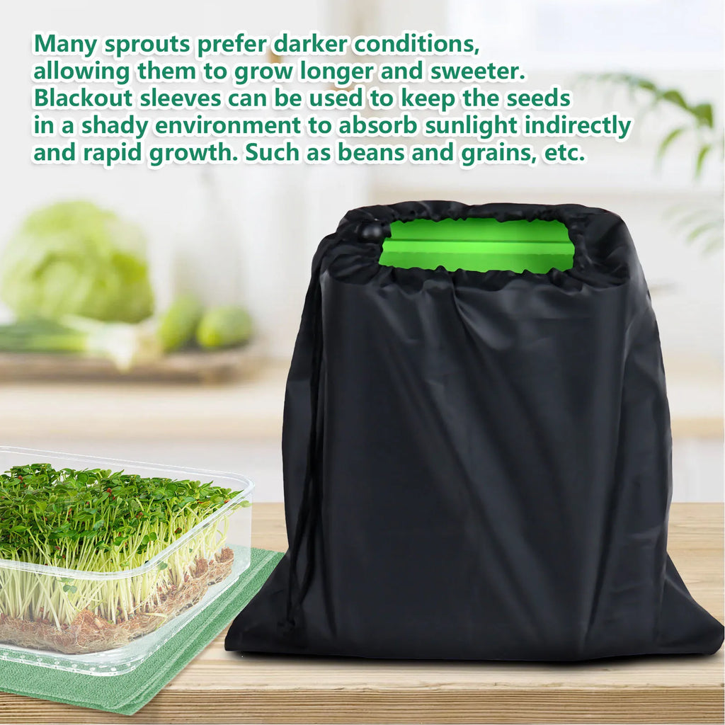 Stackable Sprouter Kit  Plant Grow Trays Easy To Observe Plastic Multipurpose Long Lifespan Space Saving for Bean Sprouts