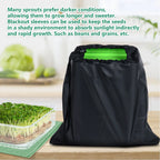 Stackable Sprouter Kit  Plant Grow Trays Easy To Observe Plastic Multipurpose Long Lifespan Space Saving for Bean Sprouts
