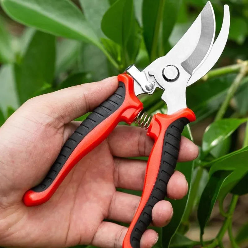 Pruning Shears Garden Scissors Sharp Blade One-handed Pruning Shears Trees Flower Trimmers Secateurs Garden Beak Scissors Pruner