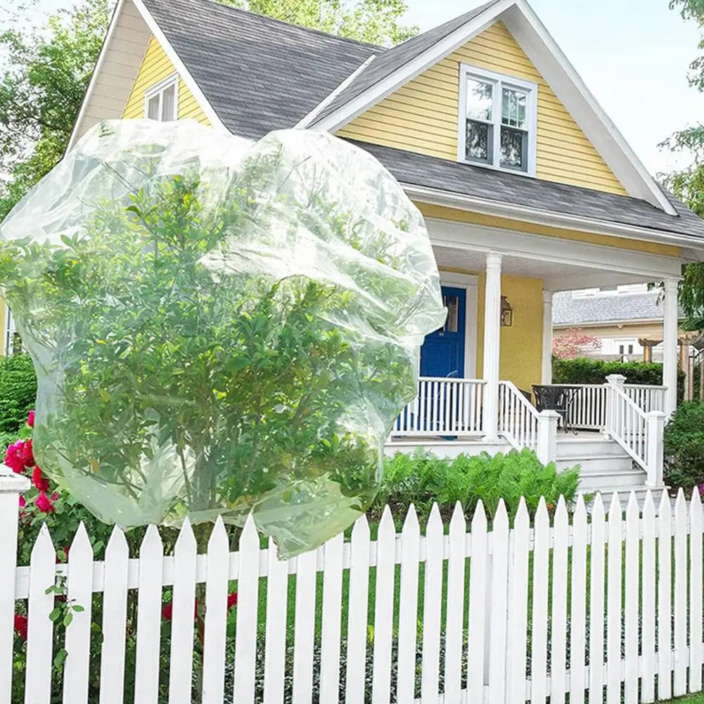 Insect Netting Cover for Plants with Zipper & Drawstring Breathable Anti-Bug Mesh for Garden Vegetables, Trees & Potted Plants