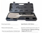 Garden Landscaping Clay Spade with Storage Case for Soil & Gravel - Heavy Duty Steel Digging Tool for Jack Hammer