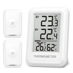 ORIA Outdoor Thermometer Wireless Indoor Hygrometer Digital Room Thermometer with 2 Sensors for Office Home