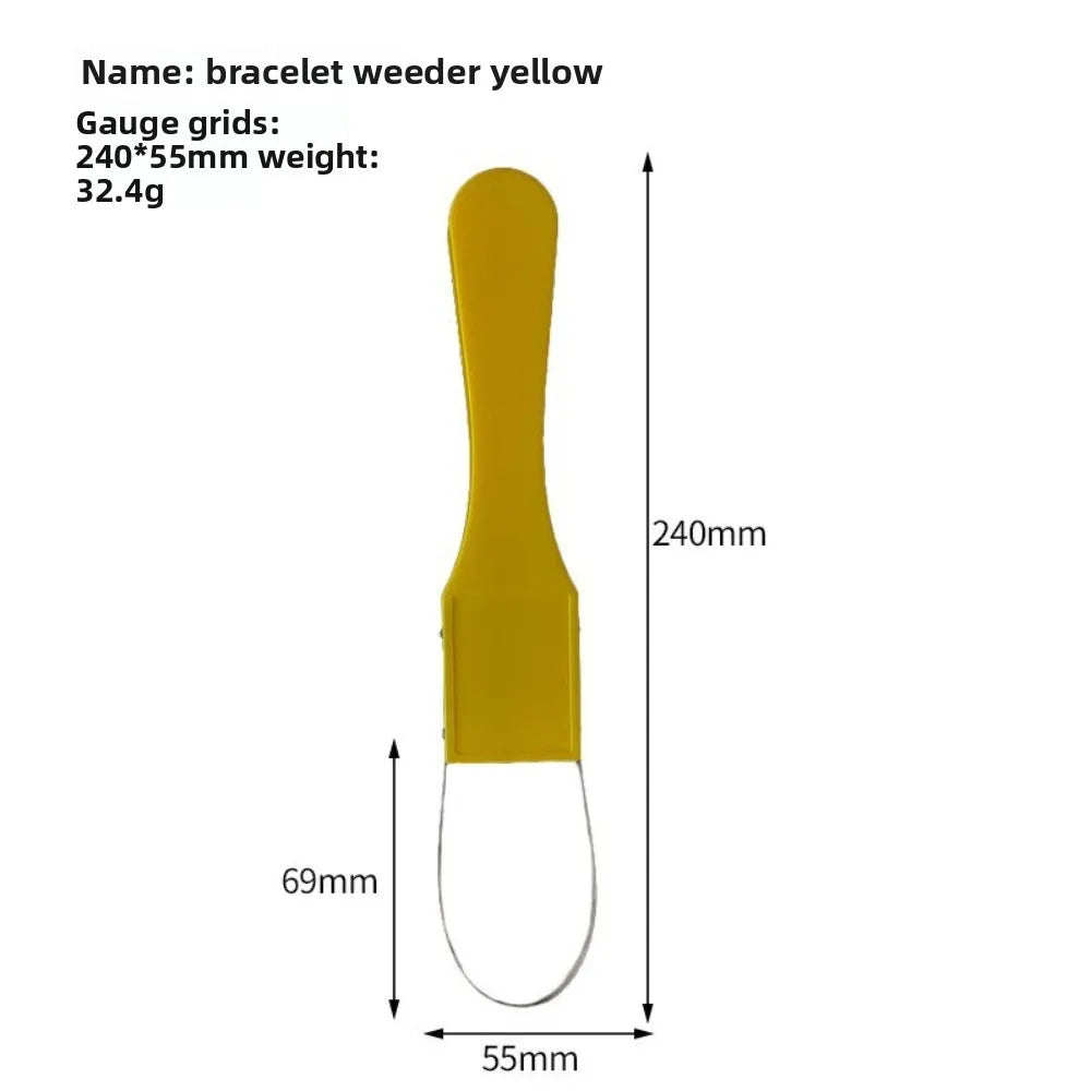 1PCS Hand Loop Weeder Stainless Steel Garden Weeder Puller Easy Effort Saving Weed Removal Non Slip Grip Lawn Yard Weeding Tool
