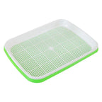 Hydroponic Microgreens Sprouter Tray Seed Sprouting Plates Wheatgrass Grower Nursery Trays for Home Garden Soilless System