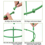 Plastic Plant Support Stakes for Flowers and Greenhouses