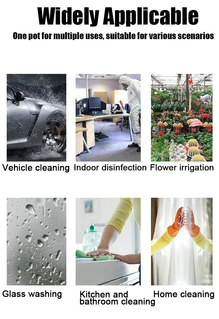 1.2L Handheld Car Wash Spray Bottle Air Pressure Watering Can for Home Gardening And Cleaning Tools