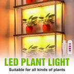 LED Grow Light Full Spectrum Quantum Board Lamp For Indoor Growth Box Flower Plants Cultivation Dimmable With Timing Auto On/Off