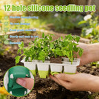 Reusable Seed Starter Trays Kit Silicone Seedling Trays For Plant Seeds Germination Tray Indoor Gardening Seedling Starter Pot