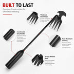 Four-tooth Weeding Rake Manual Weeding Machine for Gardens-durable and Portable Garden Weeding Tools for Gardening and Farms