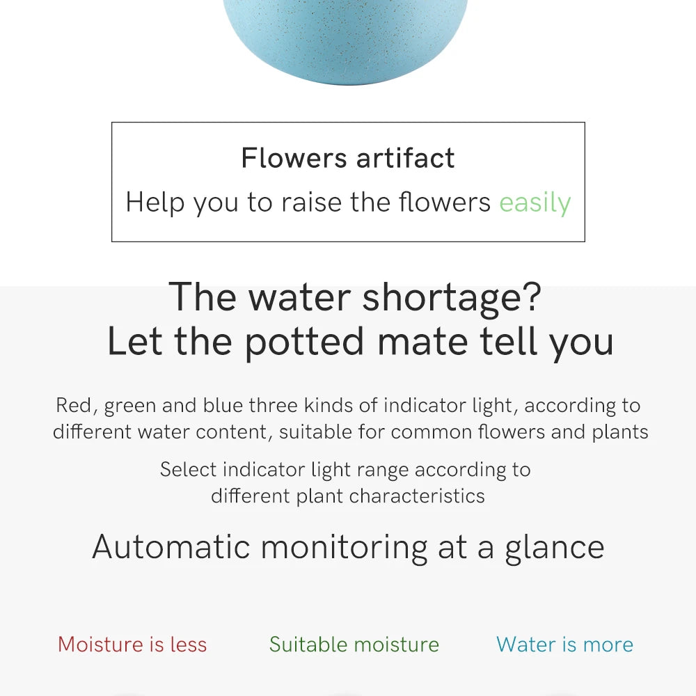Soil Moisture Meter High Precision Hygrometer Sensor Monitor Indoor Outdoor Garden Plants Care Planting Humidity Test Tool