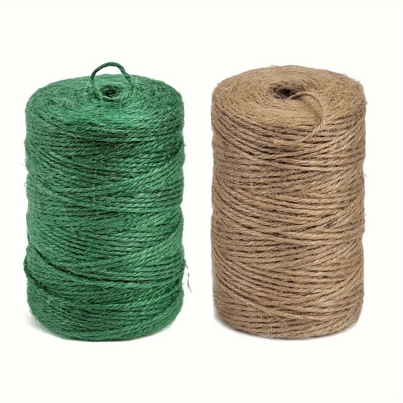 2mm Garden Twine 328 Feet Strong Jute String Green Plant Ties Climbing Plants Tomatoes Floristry Crafts Diy Knitting Crocheting