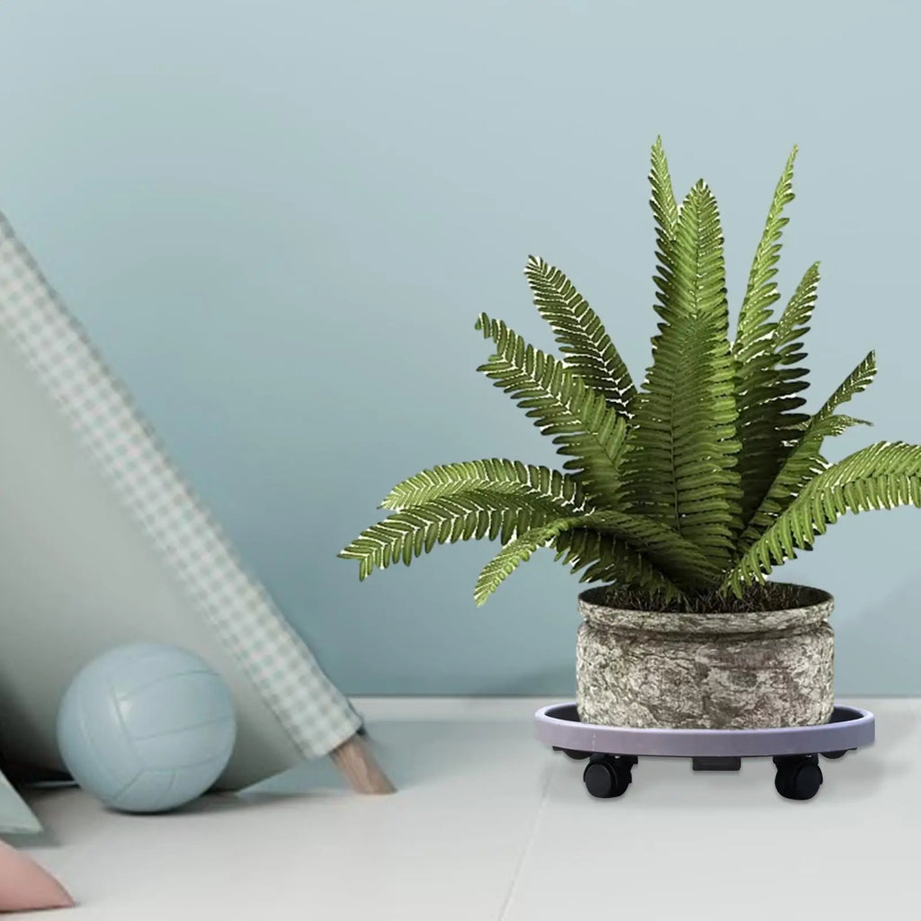Flower Pot Stand Plant Saucer Pot Round Potted Plant Stand Removable Flower Pot Tray Tree Planter Stand Mobile flowerpot holder