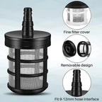 Garden Hose Sediment Filter Hose Strainer Household Water Line Filter Attachment with 50 Mesh Screen for Water Pumps Sprayers